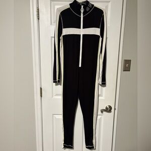 Topshop Black and White Ski Jumpsuit